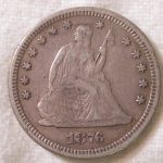 1876 U.S. Liberty Seated Quarter Very Fine