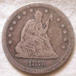 1876-S U.S. Liberty Seated Quarter Fine