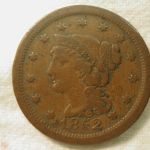 1852 U.S. Large Cent Braided Hair Type Fine