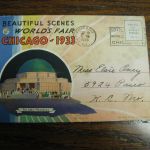 1933 World’s Fair CHICAGO Beautiful Scenes Booklet Century of Progress Cancelled Chicago