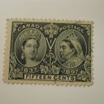 CANADA #58 1897 15 Cent Steel Blue QV Jubilee Used LH