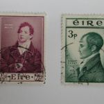 Ireland Stamps – Robert Emmet 1953 #149 and #150 Used – Thomas Moore