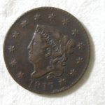 1817 U.S. Large Cent Coronet Type 13 Stars