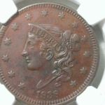 1838 Coronet Liberty Large Cent Penny NGC Certified 1C AU Details