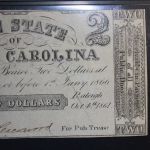 1861 Raleigh North Carolina $2 Note PMG NET 63 Choice Uncirculated