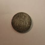 1868A France Napoleon III Silver 5 Francs Extra Fine KM #7991