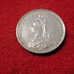 1887 Great Britain 3 Pence K758 Brilliant Uncirculated