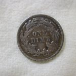 1889 U.S Liberty Seated Dime Variety 4 About Uncirculated