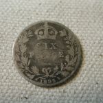 1895 Great Britain 6P K779 Very Good