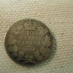 1909 Canada 10C K10 Very Good