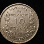 1930 Belgium 10 Francs Very Fine VF Km#99
