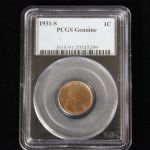 1931 S Lincoln cent Penny San Francicso Mint PCGS Genuine