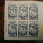 1934 Byrd Antarctic EXPEDITION Scott #735 3C STAMP souvenir sheet set of two