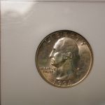 1936 25C Washington Quarter NGC MS 65 golden toning