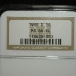 1938 D 1C Lincoln Wheat Cent NGC MS 66 RD Red