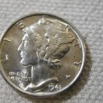 1941-D U.S Mercury Dime Full Split Bands Choice Uncirculated