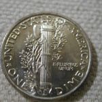 1941-D U.S Mercury Dime Full Split Bands Choice Uncirculated