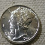 1941 U.S Mercury Dime Full Bands Choice Uncirculated