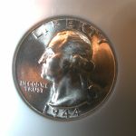 1944 25C Washington Quarter NGC MS66 Blazing Bright White