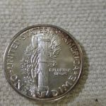 1945-D U.S Mercury Dime Full Bands Choice Uncirculated