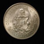 1964 Bermuda Crown Queen Elizabeth II Uncirculated UNC Lusterous