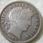 1903-O U.S Barber Dime Extra Fine