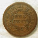 1852 U.S. Large Cent Braided Hair Type Fine