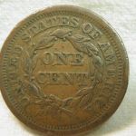 1854 U.S. Large Cent (Braided Hair) Very Fine