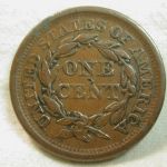 1856 U.S. Large Cent Coronet Modified Portrait-Braided Hair Extremely Fine (Irregular Surfaces)+
