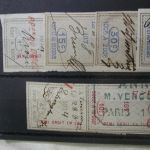 France 8 Revenue Stamps Cancelled