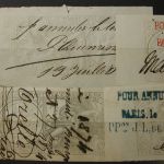 France Very Old Revenue Stamped Paper 1864 Cancelled