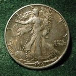 1941-D U.S Walking Liberty Half Dollar Toned Uncirculated