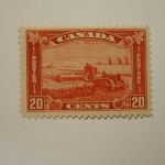 Stamps Canada #175 20 Cent – Brown Red MNH – Harvesting Wheat 1930