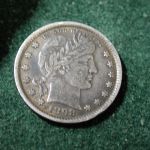 1898 U.S Barber Quarter Extra Fine