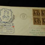 U.S Famous Americans Authors 1-10 cents FDC