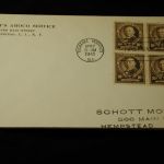 U.S Famous Americans 1C -10C CPL set Schott Motor FDC