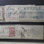 France 8 Revenue Stamps Cancelled