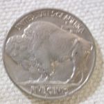 1937-D U.S Five Cent Buffalo Nickel UNC golden toning