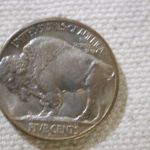 1937-S U.S Five Cent Buffalo Nickel Choice Uncirculated rainbow toning
