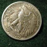 1941-D U.S Walking Liberty Half Dollar Toned Uncirculated