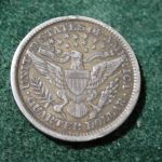 1898 U.S Barber Quarter Extra Fine