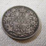 1913 Canada Twenty-Five Cents George V Extra Fine