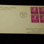 U.S Famous Americans 1C -10C CPL set Schott Motor FDC