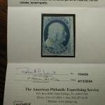 USA – Scott #9 – 1 Cent Blue Benjamin Franklin No Gum 1852 APS Expertized