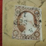 Blood’s Penny Post 15L15 Scott No.11 70R2L 1851 Philadelphia APS certified