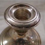 Antique Gorham Sterling Silver Birmingham hallmark candlestick holders 3 1/2