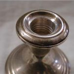 Antique Gorham Sterling Silver Birmingham hallmark candlestick holders 3 1/2