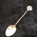 Cape Cod Massachusetts Twisted Handle Sterling Silver Souvenir Spoon
