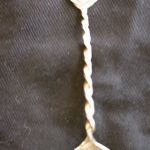 Cape Cod Massachusetts Twisted Handle Sterling Silver Souvenir Spoon