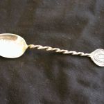 Cape Cod Massachusetts Twisted Handle Sterling Silver Souvenir Spoon